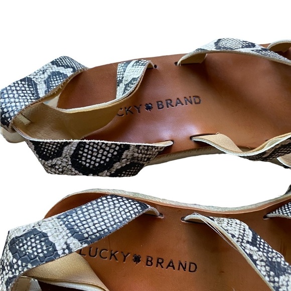 Lucky brand Jakina platform snakeskin sandals - Picture 6 of 10